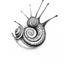 snail tattoo design idea