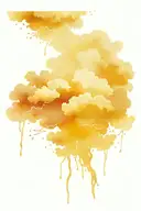 storm cloud storm with lightning tattoo design idea