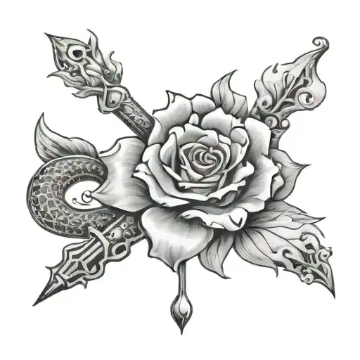 fickle fortune tattoo design idea