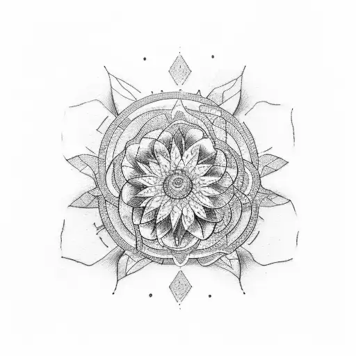 A tattoo design that represents your journey of emotional healing, blossoming abundance, self-empowerment, and creative  tattoo design idea