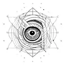 eye, planets, flowers, sound waveforms (saw, triangle, sine, square), synesthesia  tattoo design idea