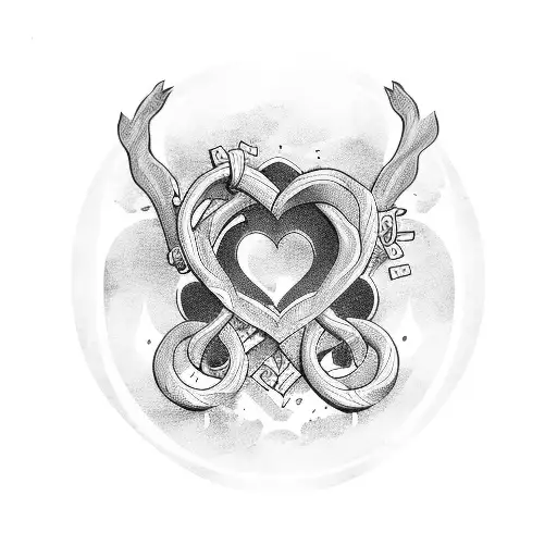 love forever tattoo design idea