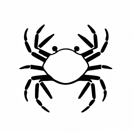 Various crab icons set simple style Royalty Free Vector