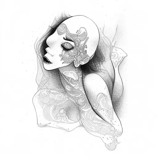 nude pin up tattoo design idea