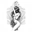 nude pin up tattoo design idea
