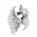 nude pin up tattoo design idea