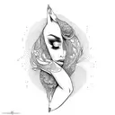 nude pin up tattoo design idea