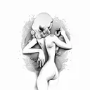nude pin up tattoo design idea