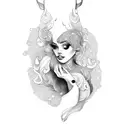 nude pin up tattoo design idea