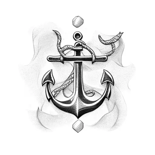 anchor chair  tattoo design idea