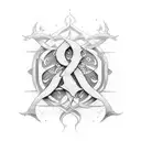 elvish typography tattoo design idea