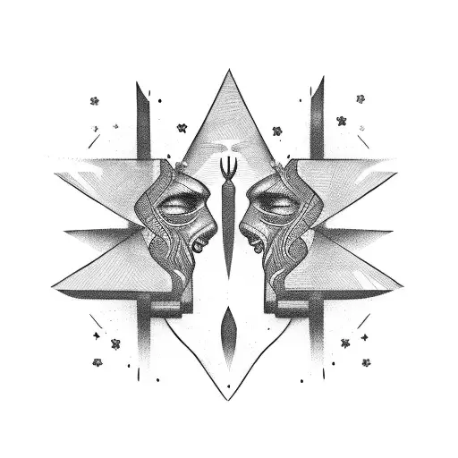 black power  tattoo design idea