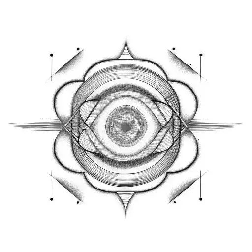 A sound waves tattoo design idea