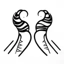 Sofía y Valeria  tattoo design idea