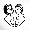 Sofía y Valeria  tattoo design idea