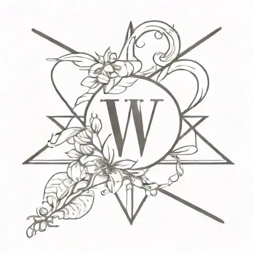 a cross using the words Avó and Avô using the letter V até the middle tattoo design idea