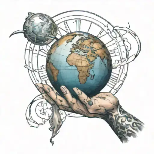 atlas holding the world tattoo design idea