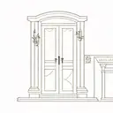 open doors with symbols tattoo design idea