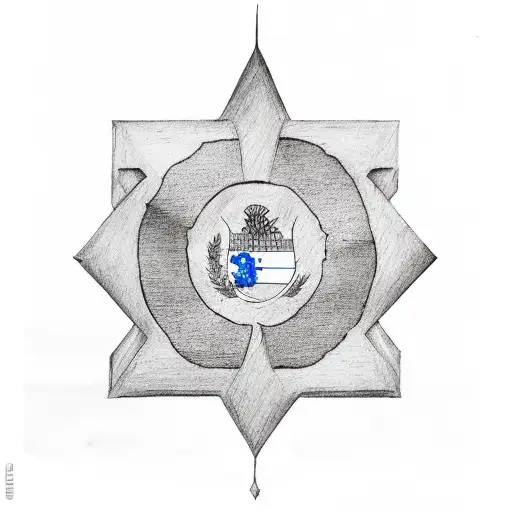 half salvadorian and palestine flags tattoo design idea