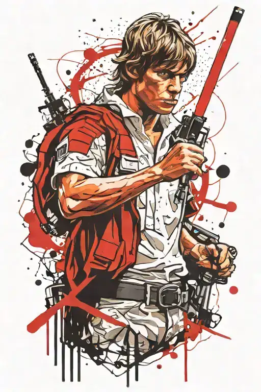 Luke Skywalker tattoo design idea