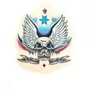 fallen angel  tattoo design idea