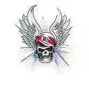 fallen angel  tattoo design idea
