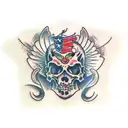 fallen angel  tattoo design idea