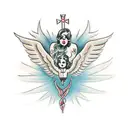 fallen angel  tattoo design idea