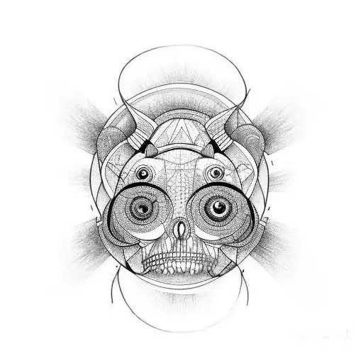 microrealism bikes lines tattoo design idea