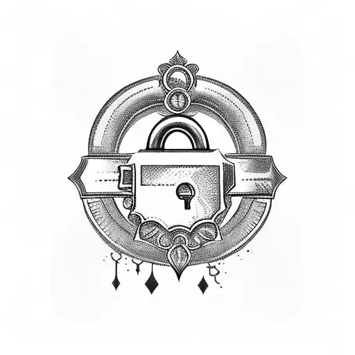 Vintage Lock with a Key  Key tattoos, Key drawings, Lock key tattoos