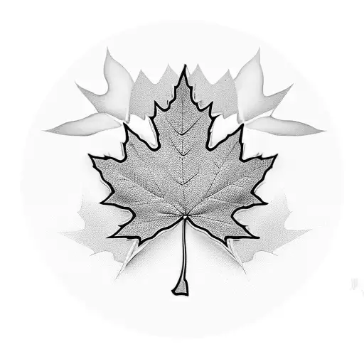 Maple Leaf tattoo design idea