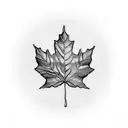 Maple Leaf tattoo design idea
