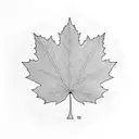 Maple Leaf tattoo design idea