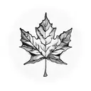 Maple Leaf tattoo design idea