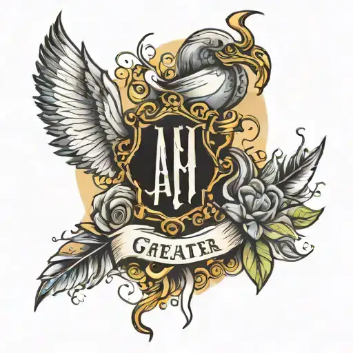 i am greater than the ups and downs  tattoo design idea
