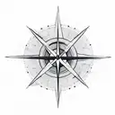 half clock half compass air plane  tattoo design idea