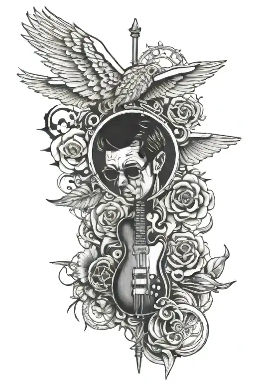 Manchester City and oasis band tattoo tattoo design idea