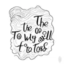 "This too shall pass" wave tattoo design idea