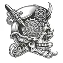 write "Dave O tattoo design idea