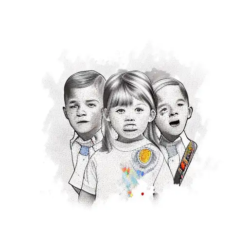 Ella, James, Lucas tattoo design idea