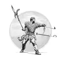 David slaying Goliath tattoo design idea