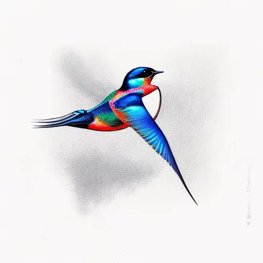 Swallow Bird tattoo design idea