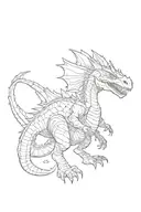 space dragon karper dino math tattoo design idea