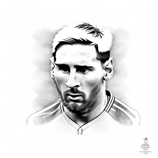 messi copa del mundo tattoo design idea