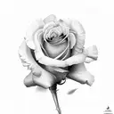 rose, Holly leaf, iris tattoo design idea