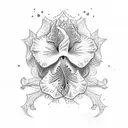 holly rose iris tattoo design idea