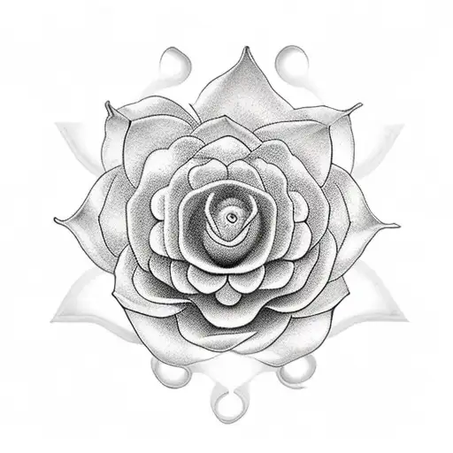 un buda arriba de la flor de loto tattoo design idea