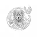 un buda tattoo design idea