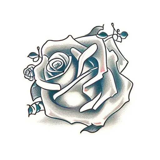 rose and vine's  tattoo design idea