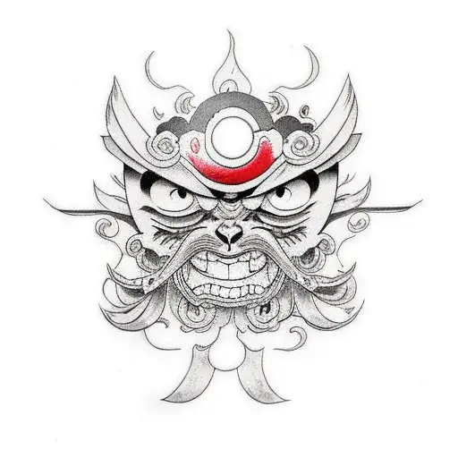 luffy neo japanese tattoo design idea